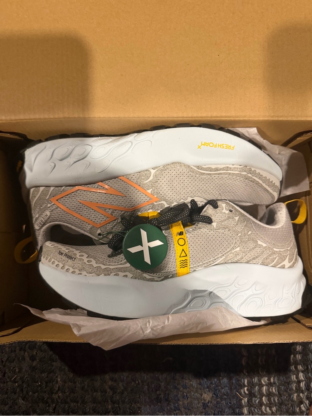 New Balance Hierro V8 Grey Matter Copper Women’s Sz 7 Vibram NIB